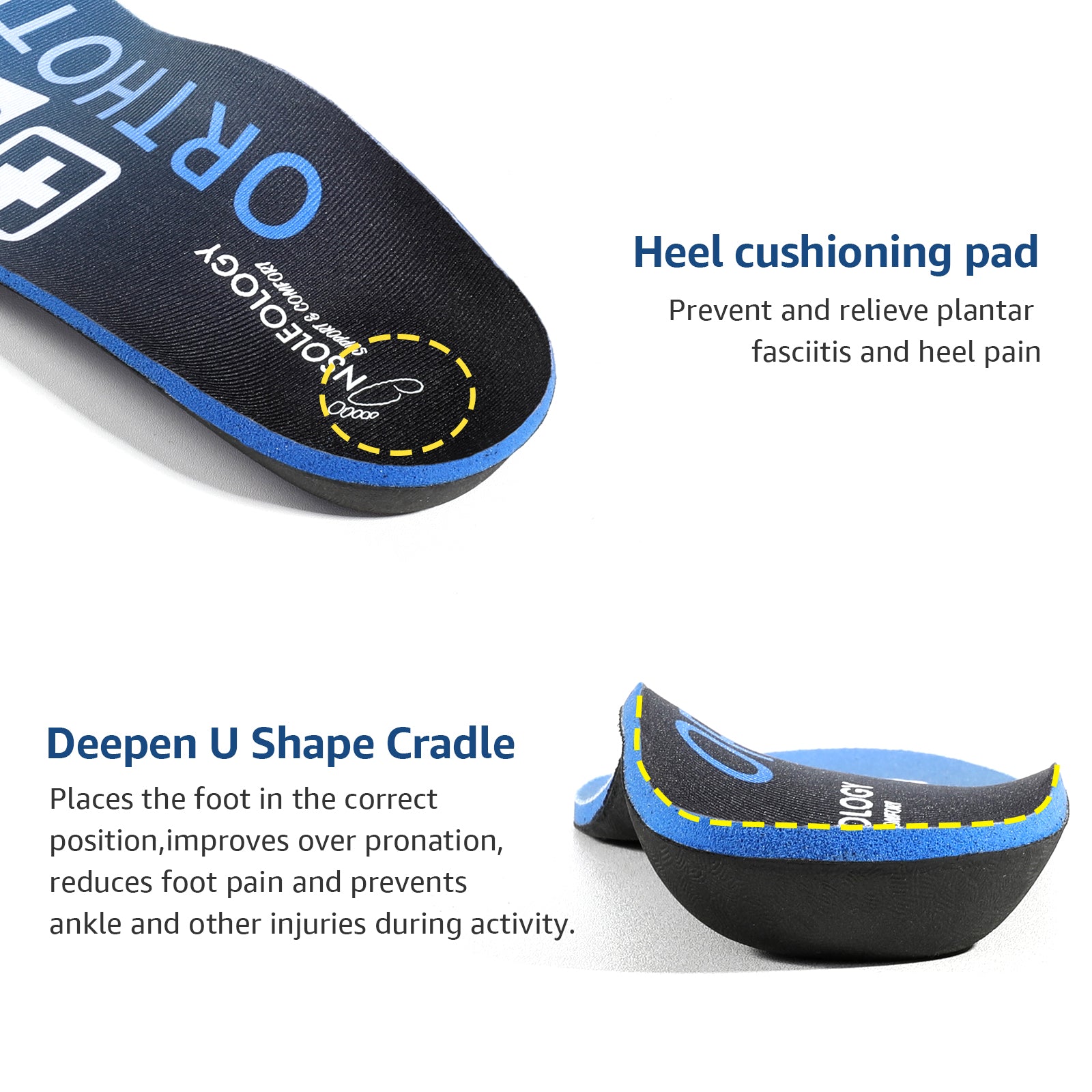 Orthotic Insoles Medium Arch Support - Insoleology