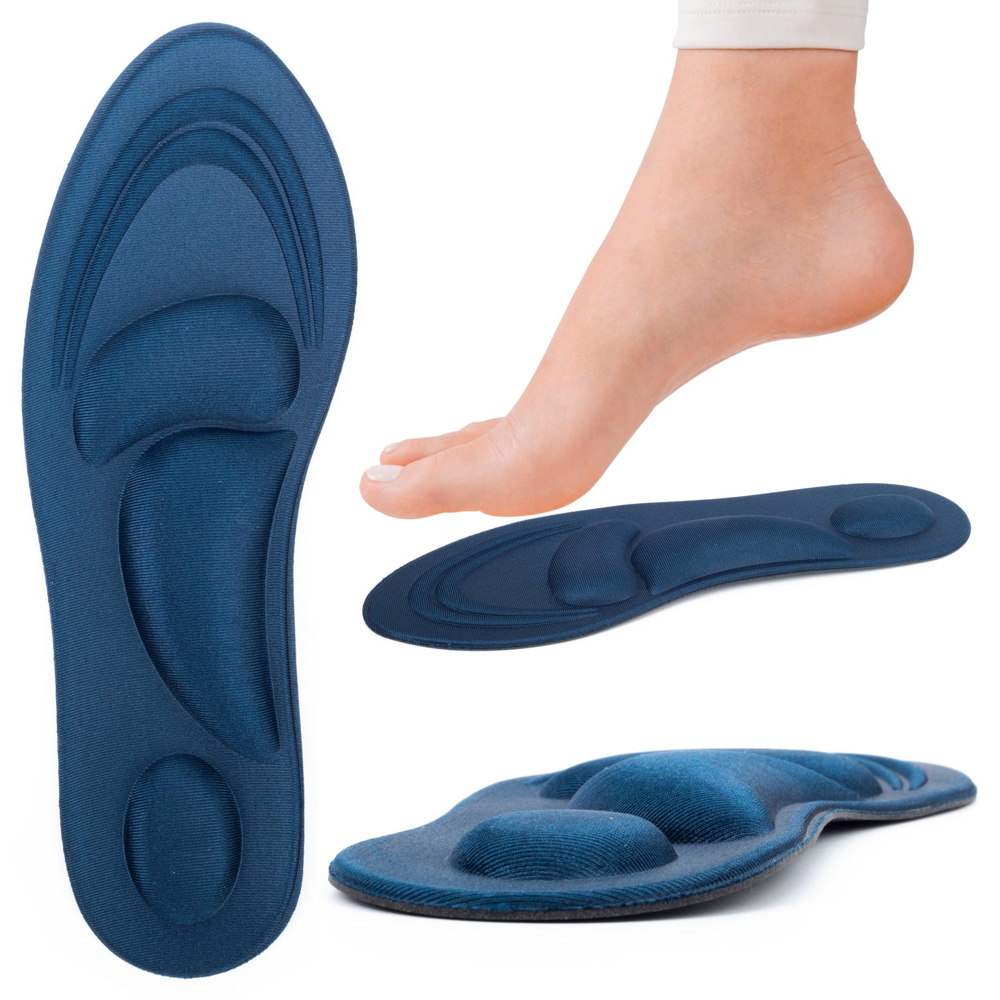 Memory Foam Comfort Insole 4D Cushioning - Insoleology