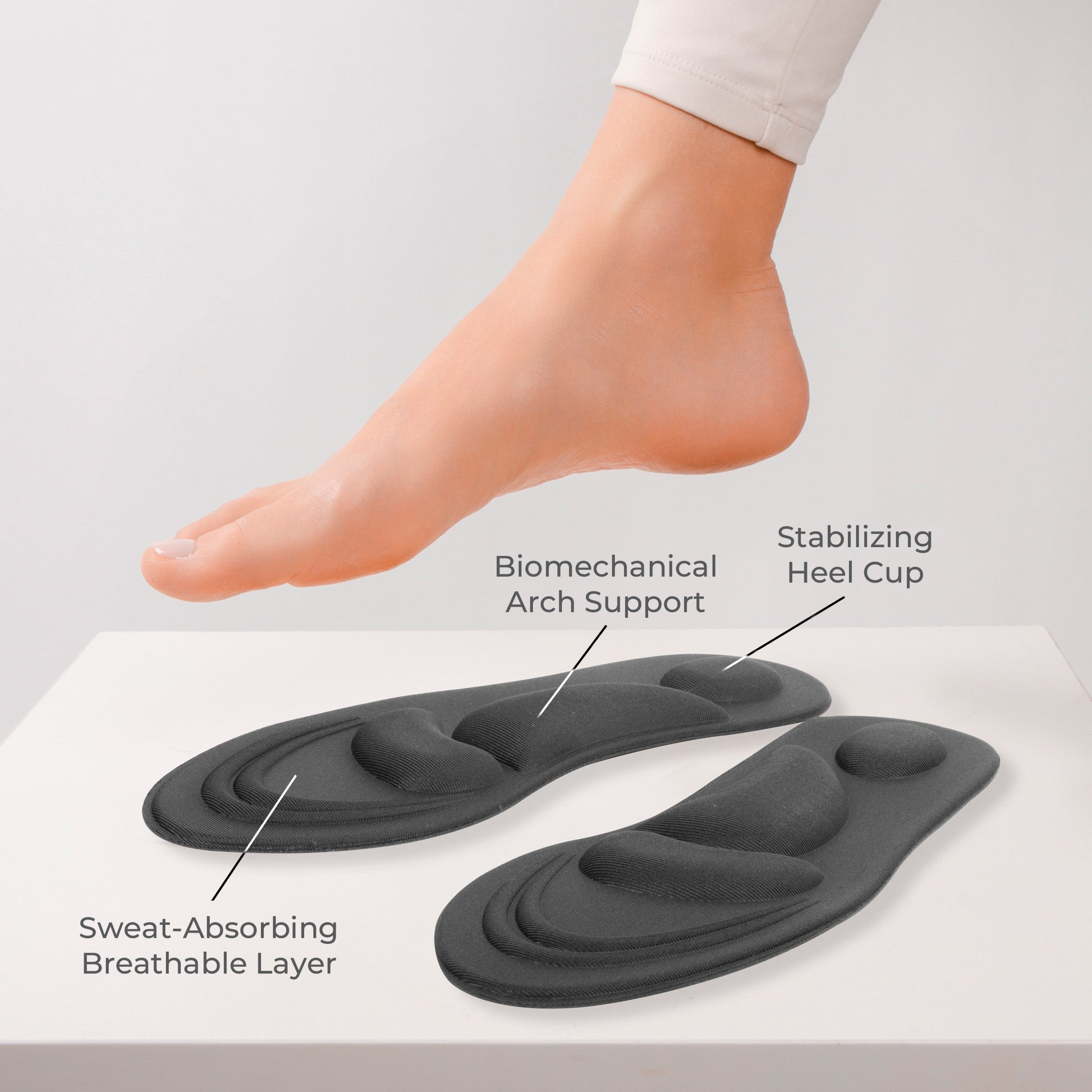 Memory Foam Comfort Insole 4D Cushioning - Insoleology