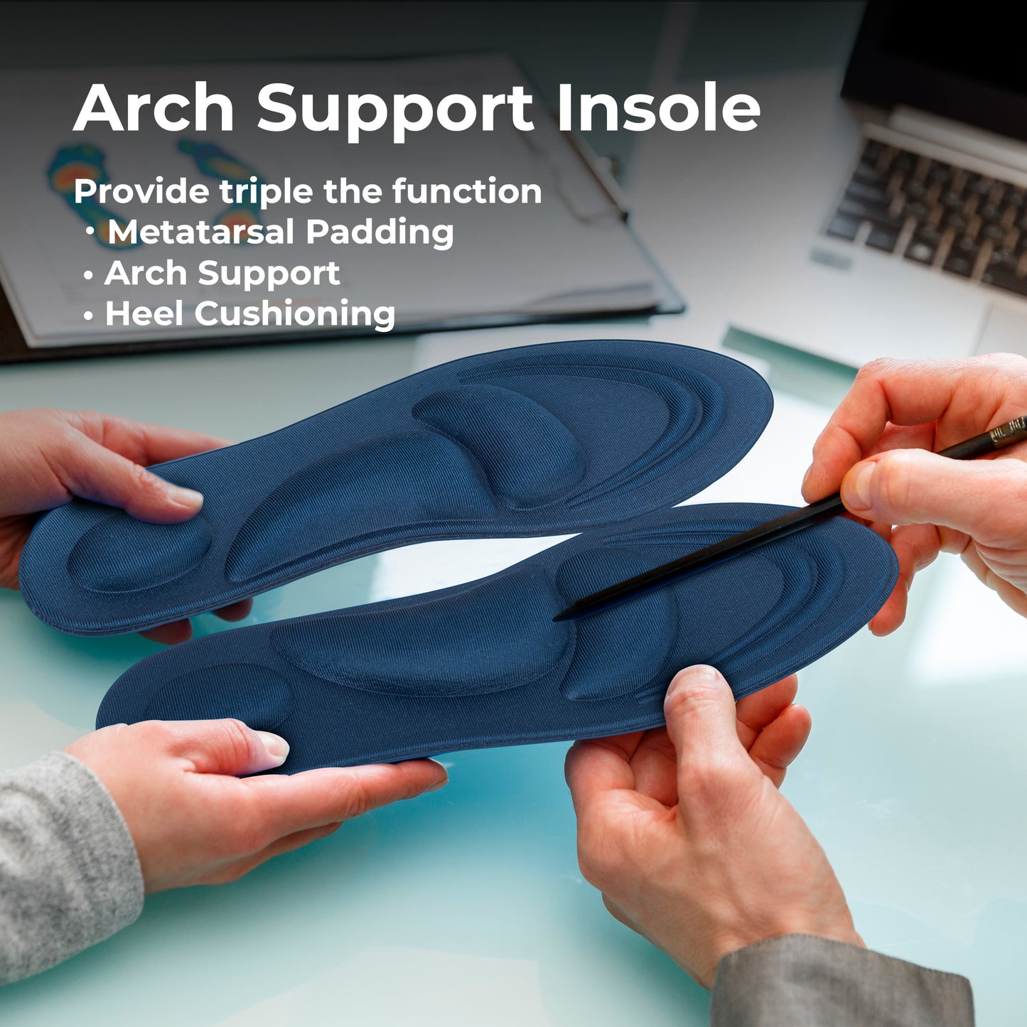 Memory Foam Comfort Insole 4D Cushioning - Insoleology